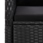 vidaXL 7-tlg. Garten-Essgruppe mit Kissen Schwarz Poly Rattan vidaXL 7-tlg. Garten-Essgruppe mit Kissen Schwarz Poly Rattan