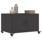 vidaXL Couchtisch Schwarz 68x50x43,5 cm Stahl vidaXL Couchtisch Schwarz 68x50x43,5 cm Stahl