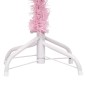 Künstlicher Weihnachtsbaum mit LEDs & Kugeln Rosa 150 cm PVC Künstlicher Weihnachtsbaum mit LEDs & Kugeln Rosa 150 cm PVC