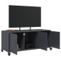 vidaXL TV-Schrank Anthrazit 100,5x39x43,5 cm Kaltgewalzter Stahl vidaXL TV-Schrank Anthrazit 100,5x39x43,5 cm Kaltgewalzter Stahl