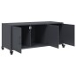 vidaXL TV-Schrank Anthrazit 100,5x39x43,5 cm Kaltgewalzter Stahl vidaXL TV-Schrank Anthrazit 100,5x39x43,5 cm Kaltgewalzter Stahl