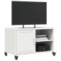 vidaXL TV-Schrank Weiß 68x39x43,5 cm Stahl vidaXL TV-Schrank Weiß 68x39x43,5 cm Stahl