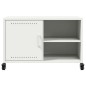 vidaXL TV-Schrank Weiß 68x39x43,5 cm Stahl vidaXL TV-Schrank Weiß 68x39x43,5 cm Stahl