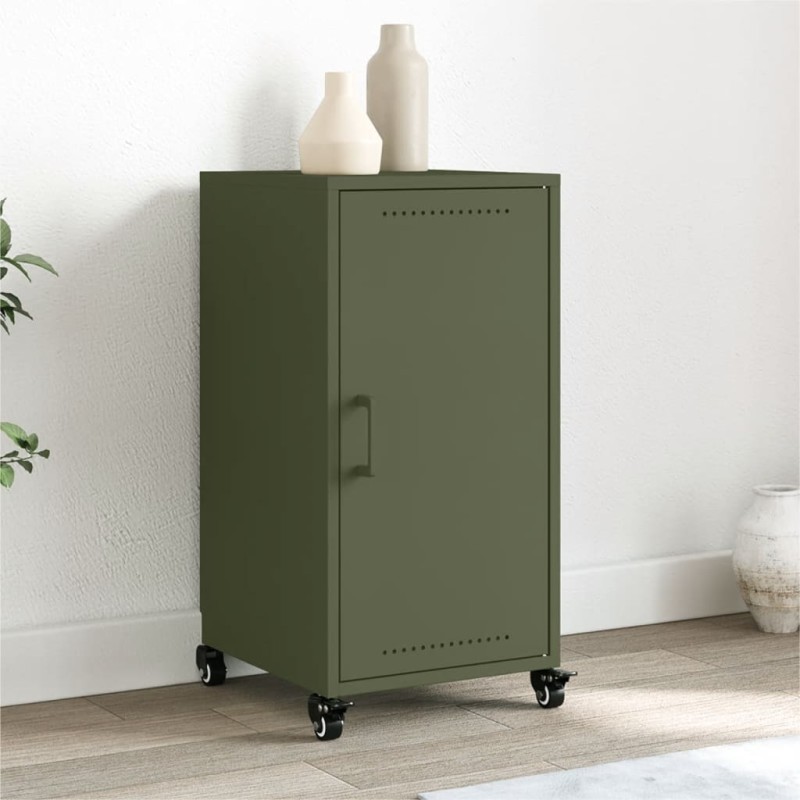 vidaXL Sideboard Olivgrün 36x39x72 cm Stahl vidaXL Sideboard Olivgrün 36x39x72 cm Stahl