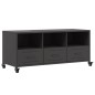 vidaXL TV-Schrank Schwarz 100,5x39x43,5 cm Kaltgewalzter Stahl vidaXL TV-Schrank Schwarz 100,5x39x43,5 cm Kaltgewalzter Stahl