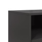 vidaXL TV-Schrank Schwarz 100,5x39x43,5 cm Kaltgewalzter Stahl vidaXL TV-Schrank Schwarz 100,5x39x43,5 cm Kaltgewalzter Stahl