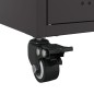 vidaXL TV-Schrank Schwarz 100,5x39x43,5 cm Kaltgewalzter Stahl vidaXL TV-Schrank Schwarz 100,5x39x43,5 cm Kaltgewalzter Stahl