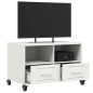 vidaXL TV-Schrank Weiß 68x39x43,5 cm Kaltgewalzter Stahl vidaXL TV-Schrank Weiß 68x39x43,5 cm Kaltgewalzter Stahl