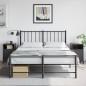 vidaXL Nachttische 2 Stk. Schwarz 36x39x59 cm Stahl vidaXL Nachttische 2 Stk. Schwarz 36x39x59 cm Stahl