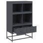 vidaXL Highboard Anthrazit 68x39x111,5 cm Stahl vidaXL Highboard Anthrazit 68x39x111,5 cm Stahl