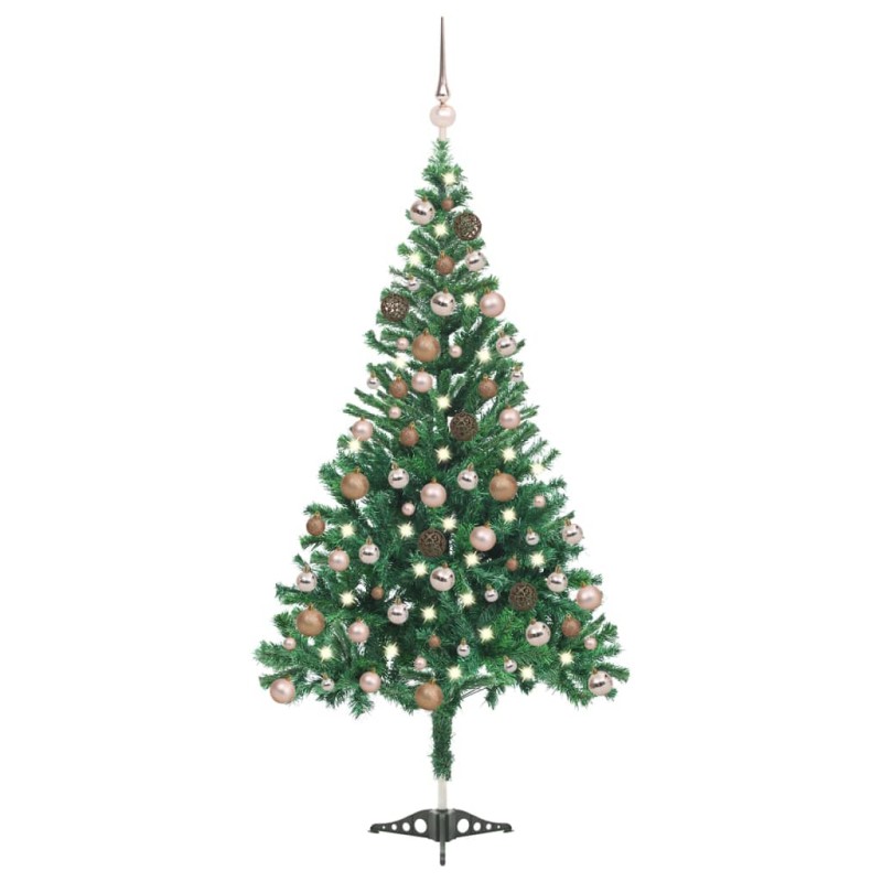 Künstlicher Weihnachtsbaum mit LEDs & Kugeln 180 cm 564 Zweige Künstlicher Weihnachtsbaum mit LEDs & Kugeln 180 cm 564 Zweige