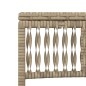 vidaXL Sonnenliegen 2 Stk. mit Tisch Beige Poly Rattan vidaXL Sonnenliegen 2 Stk. mit Tisch Beige Poly Rattan