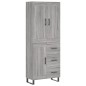 Highboard Grau Sonoma 69,5x34x180 cm Holzwerkstoff Highboard Grau Sonoma 69,5x34x180 cm Holzwerkstoff