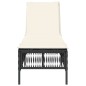 vidaXL Sonnenliege mit Auflage Schwarz Poly-Rattan vidaXL Sonnenliege mit Auflage Schwarz Poly-Rattan