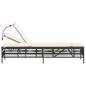 vidaXL Sonnenliege mit Auflage Schwarz Poly-Rattan vidaXL Sonnenliege mit Auflage Schwarz Poly-Rattan