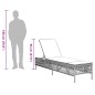 vidaXL Sonnenliege mit Auflage Schwarz Poly-Rattan vidaXL Sonnenliege mit Auflage Schwarz Poly-Rattan