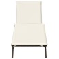 vidaXL Sonnenliege mit Auflage Braun Poly Rattan vidaXL Sonnenliege mit Auflage Braun Poly Rattan