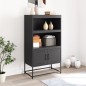 vidaXL Highboard Schwarz 68,5x38,5x123,5 cm Stahl vidaXL Highboard Schwarz 68,5x38,5x123,5 cm Stahl