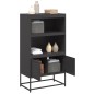 vidaXL Highboard Schwarz 68,5x38,5x123,5 cm Stahl vidaXL Highboard Schwarz 68,5x38,5x123,5 cm Stahl