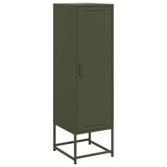 vidaXL Highboard Olivgrün 36x39x123 cm Stahl