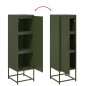 vidaXL Highboard Olivgrün 36x39x123 cm Stahl vidaXL Highboard Olivgrün 36x39x123 cm Stahl