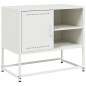 vidaXL TV-Schrank Weiß 68x39x60,5 cm Stahl vidaXL TV-Schrank Weiß 68x39x60,5 cm Stahl