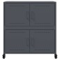 vidaXL Sideboard Anthrazit 68,5x39x72 cm Stahl vidaXL Sideboard Anthrazit 68,5x39x72 cm Stahl