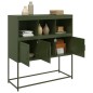vidaXL Sideboard Olivgrün 100,5x39x107 cm Stahl vidaXL Sideboard Olivgrün 100,5x39x107 cm Stahl