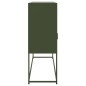 vidaXL Sideboard Olivgrün 100,5x39x107 cm Stahl vidaXL Sideboard Olivgrün 100,5x39x107 cm Stahl