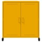 vidaXL Sideboard Senfgelb 68,5x39x72 cm Stahl vidaXL Sideboard Senfgelb 68,5x39x72 cm Stahl