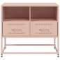 vidaXL TV-Schrank Rosa 68x39x60,5 cm Stahl vidaXL TV-Schrank Rosa 68x39x60,5 cm Stahl