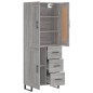Highboard Grau Sonoma 69,5x34x180 cm Holzwerkstoff Highboard Grau Sonoma 69,5x34x180 cm Holzwerkstoff