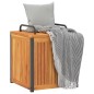 vidaXL Gartenbox 45x45x45/53 cm Massivholz Akazie und Stahl vidaXL Gartenbox 45x45x45/53 cm Massivholz Akazie und Stahl
