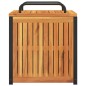 vidaXL Gartenbox 45x45x45/53 cm Massivholz Akazie und Stahl vidaXL Gartenbox 45x45x45/53 cm Massivholz Akazie und Stahl