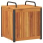vidaXL Gartenbox 45x45x45/53 cm Massivholz Akazie und Stahl vidaXL Gartenbox 45x45x45/53 cm Massivholz Akazie und Stahl