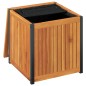 vidaXL Gartenbox 45x45x45/53 cm Massivholz Akazie und Stahl vidaXL Gartenbox 45x45x45/53 cm Massivholz Akazie und Stahl