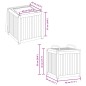 vidaXL Gartenbox 45x45x45/53 cm Massivholz Akazie und Stahl vidaXL Gartenbox 45x45x45/53 cm Massivholz Akazie und Stahl