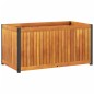vidaXL Pflanzkübel 85x45x44 cm Massivholz Akazie und Stahl vidaXL Pflanzkübel 85x45x44 cm Massivholz Akazie und Stahl