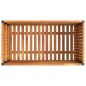 vidaXL Pflanzkübel 85x45x44 cm Massivholz Akazie und Stahl vidaXL Pflanzkübel 85x45x44 cm Massivholz Akazie und Stahl