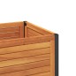vidaXL Pflanzkübel mit Ablage 110x45x80 cm Massivholz Akazie und Stahl