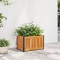 vidaXL Pflanzkübel 45x30x27,5 cm Massivholz Akazie und Stahl vidaXL Pflanzkübel 45x30x27,5 cm Massivholz Akazie und Stahl