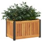vidaXL Pflanzkübel 45x30x27,5 cm Massivholz Akazie und Stahl vidaXL Pflanzkübel 45x30x27,5 cm Massivholz Akazie und Stahl
