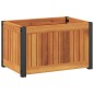 vidaXL Pflanzkübel 45x30x27,5 cm Massivholz Akazie und Stahl vidaXL Pflanzkübel 45x30x27,5 cm Massivholz Akazie und Stahl