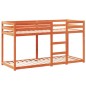 vidaXL Etagenbett mit Dach Wachsbraun 90x190 cm Massivholz Kiefer vidaXL Etagenbett mit Dach Wachsbraun 90x190 cm Massivholz Kiefer