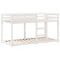 vidaXL Etagenbett mit Dach Weiß 75x190 cm Massivholz Kiefer vidaXL Etagenbett mit Dach Weiß 75x190 cm Massivholz Kiefer