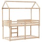 vidaXL Etagenbett mit Dach 75x190 cm Massivholz Kiefer vidaXL Etagenbett mit Dach 75x190 cm Massivholz Kiefer