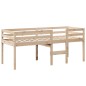 vidaXL Hochbett mit Dach 75x190 cm Massivholz Kiefer vidaXL Hochbett mit Dach 75x190 cm Massivholz Kiefer