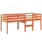 vidaXL Hochbett mit Dach Wachsbraun 75x190 cm Massivholz Kiefer vidaXL Hochbett mit Dach Wachsbraun 75x190 cm Massivholz Kiefer