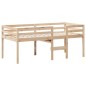 vidaXL Hochbett mit Dach 75x190 cm Massivholz Kiefer vidaXL Hochbett mit Dach 75x190 cm Massivholz Kiefer
