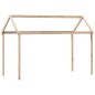 vidaXL Hochbett mit Dach 75x190 cm Massivholz Kiefer vidaXL Hochbett mit Dach 75x190 cm Massivholz Kiefer